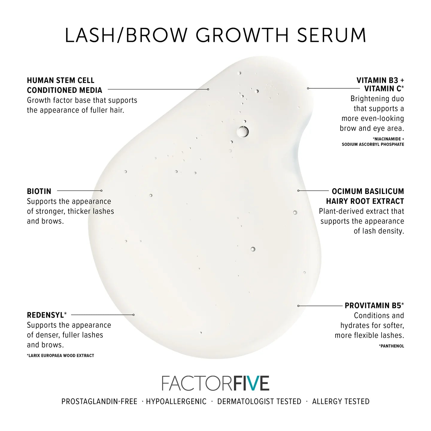 FactorFive Lash & Brow Growth serum
